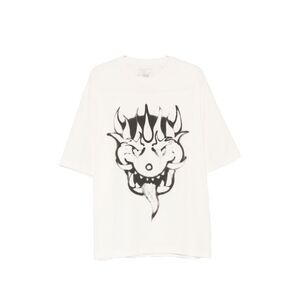 Y-3 Men Printed Cotton T-Shirt